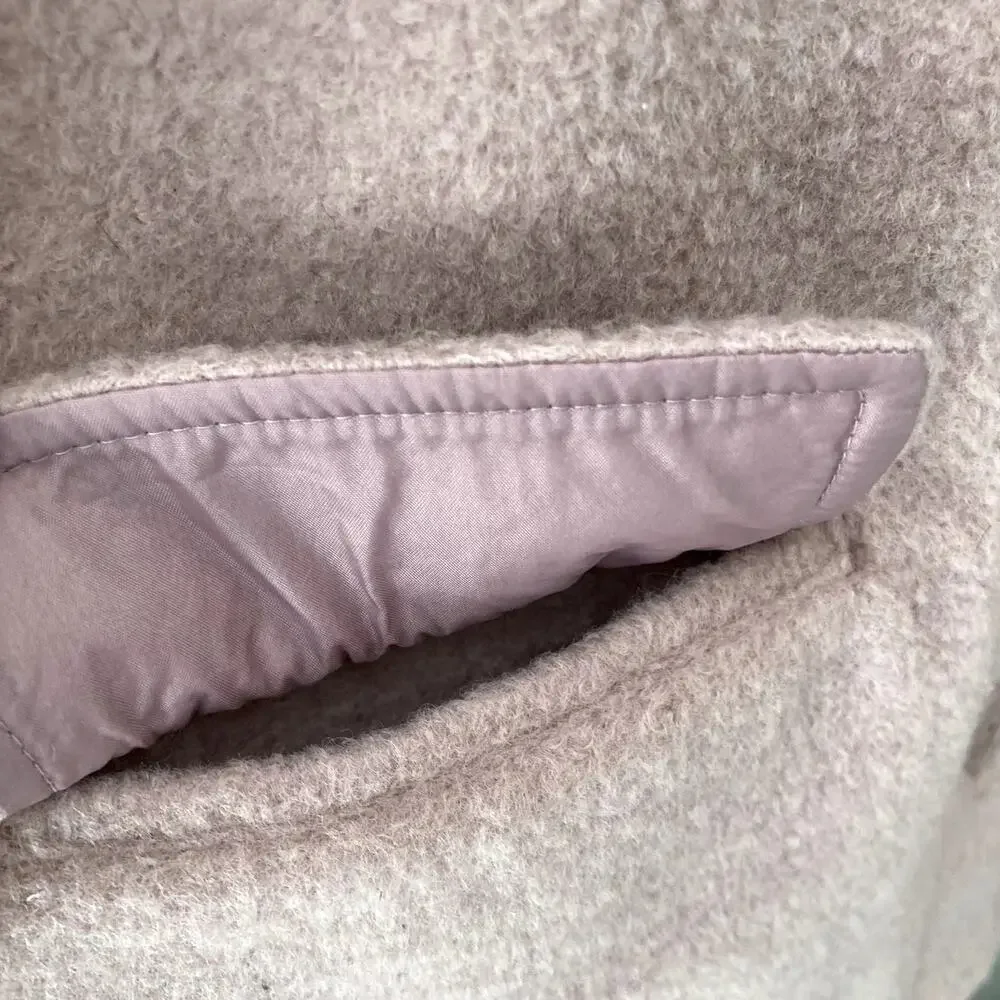 Gap Boucle Jacket - Button Front Collar - Antique Pink - Small